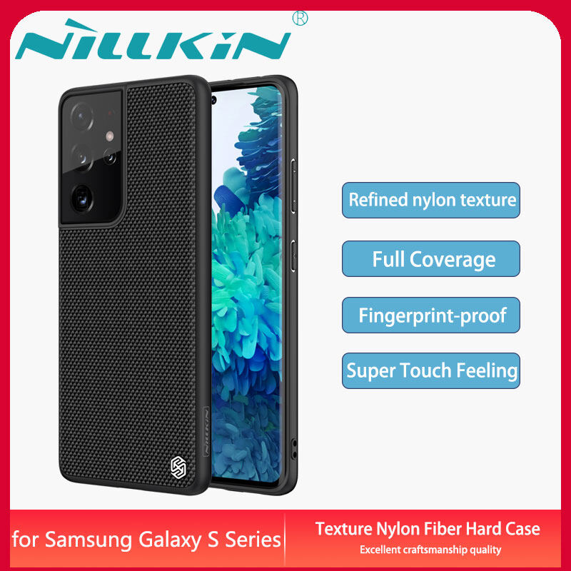 NILLKIN Ốp lưng Samsung Galaxy S20 S21 S22 Ultra Plus FE Case Textured Nylon Fiber Soft Casing Back Cover
