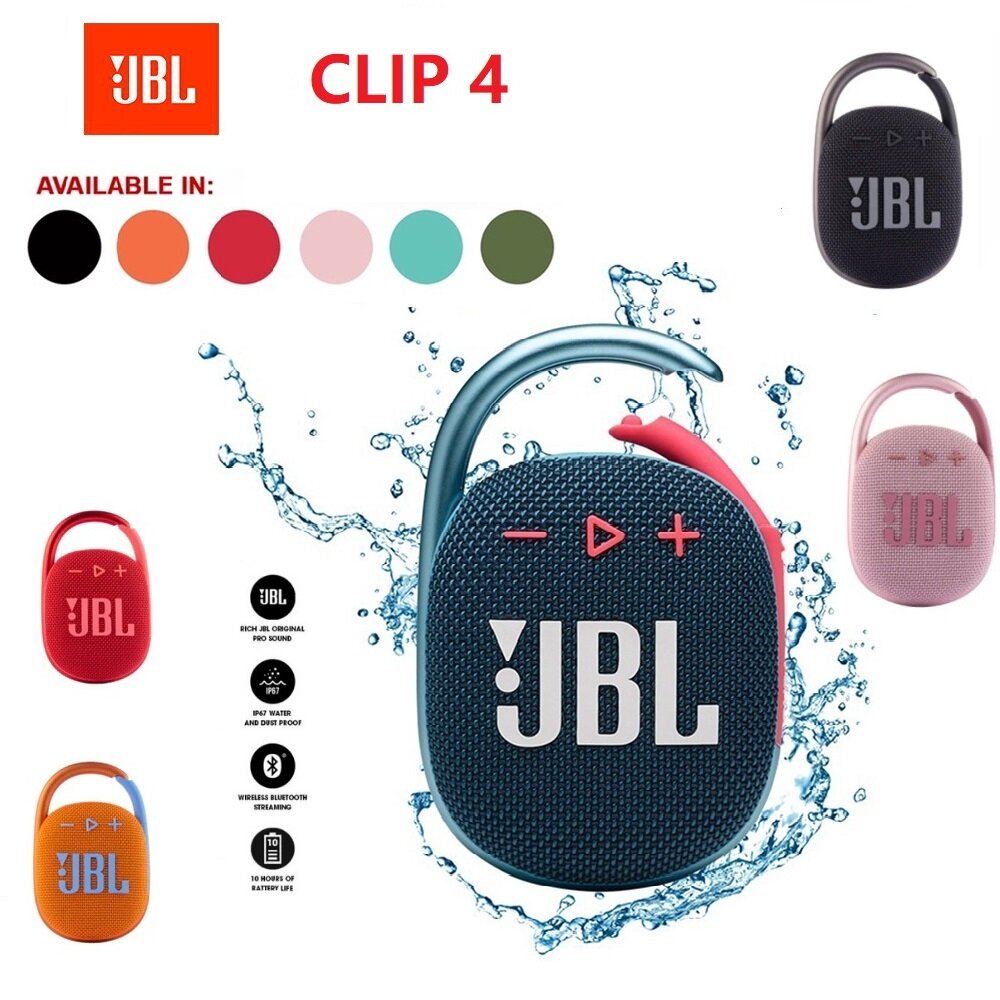 JBL Clip 4 Loa Bluetooth xách tay mini âm thanh lớn Loa Bluetooth không dây loa Bluetooth không thấm nước