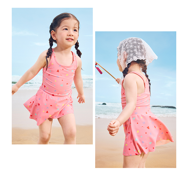 balabala Kids Swimsuit Quick-Drying Sunscreen Wetsuit For Girl 2025 New Summer Fashionable · v2