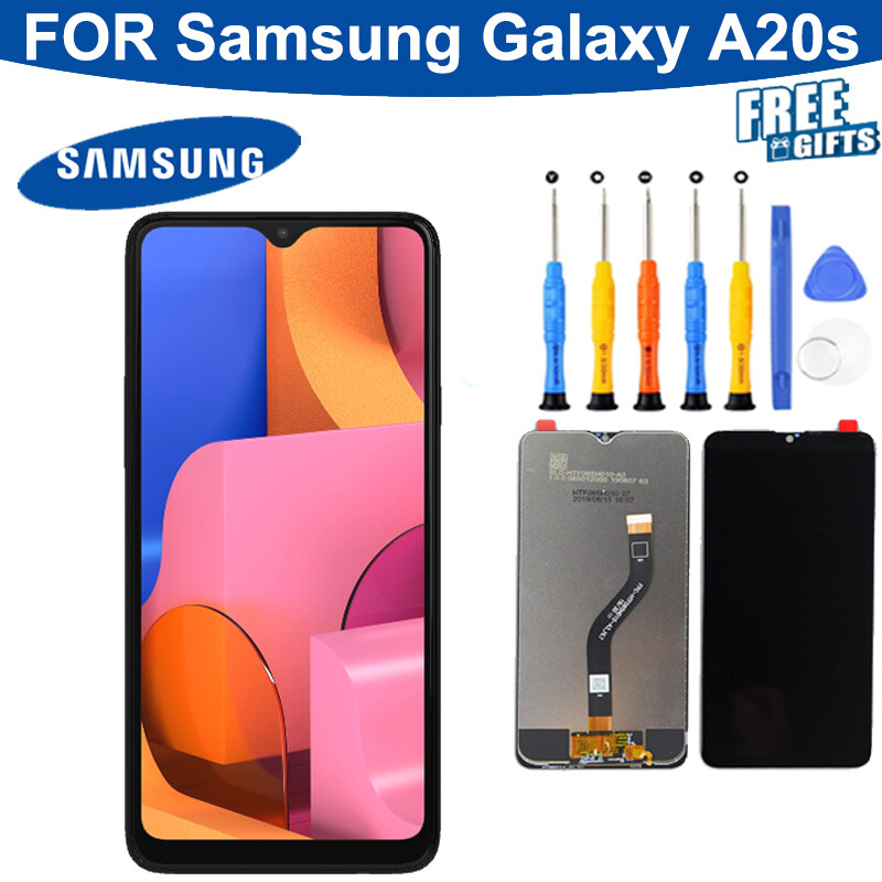 Ban đầu 6.5 "màn hình lcd cho samsung thiên hà a20s a207 a2070 sm-a207f màn hình lcd màn hình thay thế bộ phận lắp ráp cho bộ số hóa