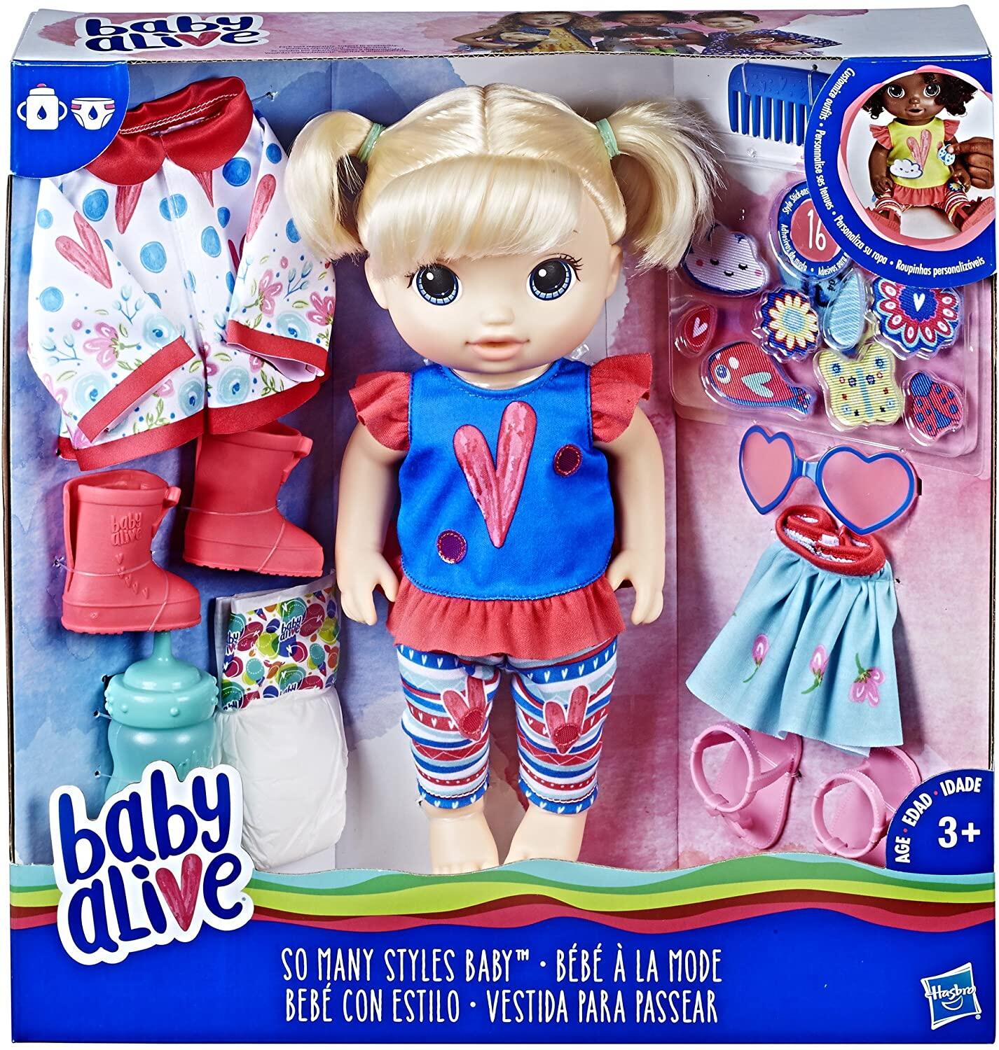 Baby Alive So Many Styles Baby Blonde Doll E2101