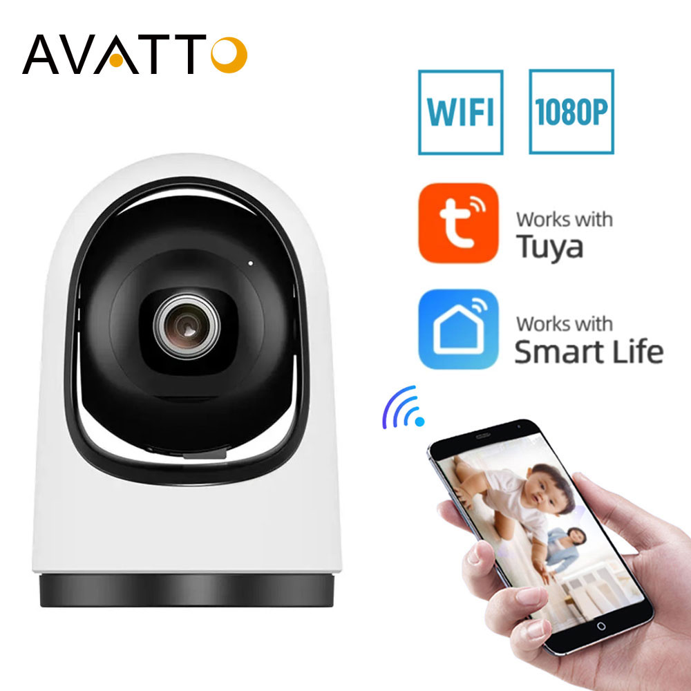 Avatto Camera Wifi tuya nhà thông minh trong nhà Camera giám sát IP không dây ai phát hiện Màn hình giám sát bé An Ninh theo dõi tự động