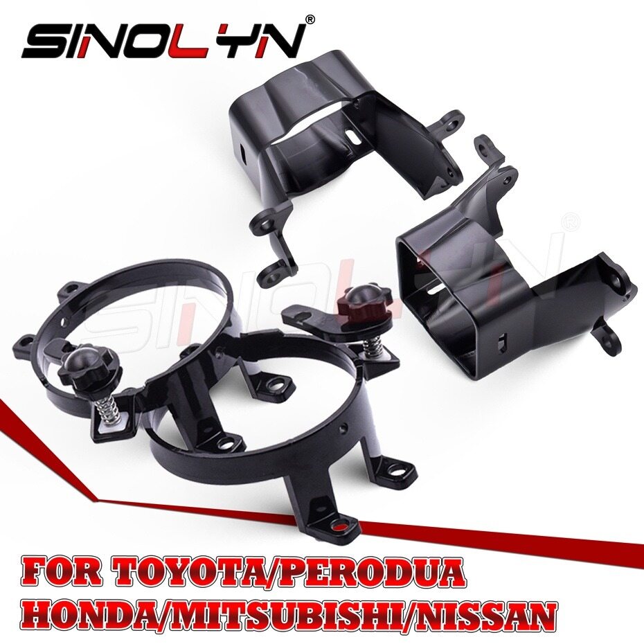 Foglight Mounting Bracket Cover For Toyota/Ford/Mitsubishi/Nissan/Subaru/Honda/Suzuki/Perodua/Myvi For 3" Hi Lo Beam Bi-Xenon Bi-LED Fog Light Projector Lens Car Accessories ราคา 393 บาท*ส่งฟรี