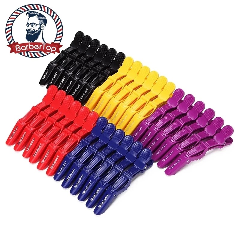 Baber kẹp tóc nhựa tạo kiểu 6 chiếc dụng cụ làm tóc salon chuyên nghiệp