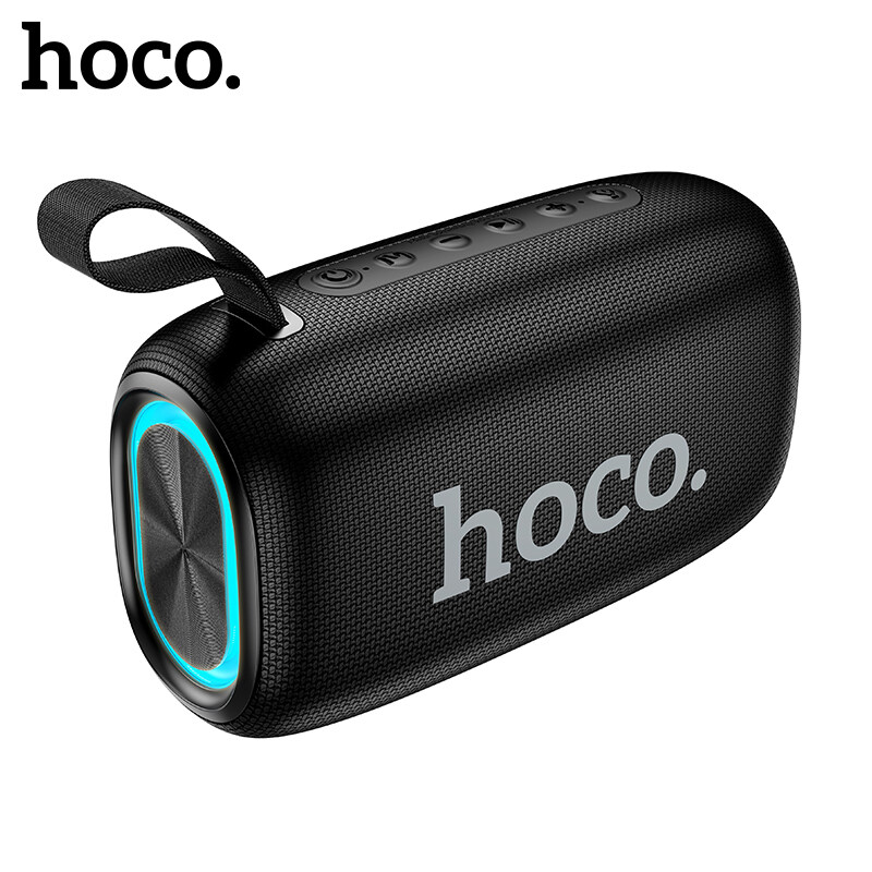 [2024]HOCO HC25 New Design LED lighting Portable Bluetooth 5.2 Speaker 3D Stereo Surround Sound Subwoofer for iOS / Android Phone ,TF card, AUX, TWS ราคา 990 บาท*ส่งฟรี
