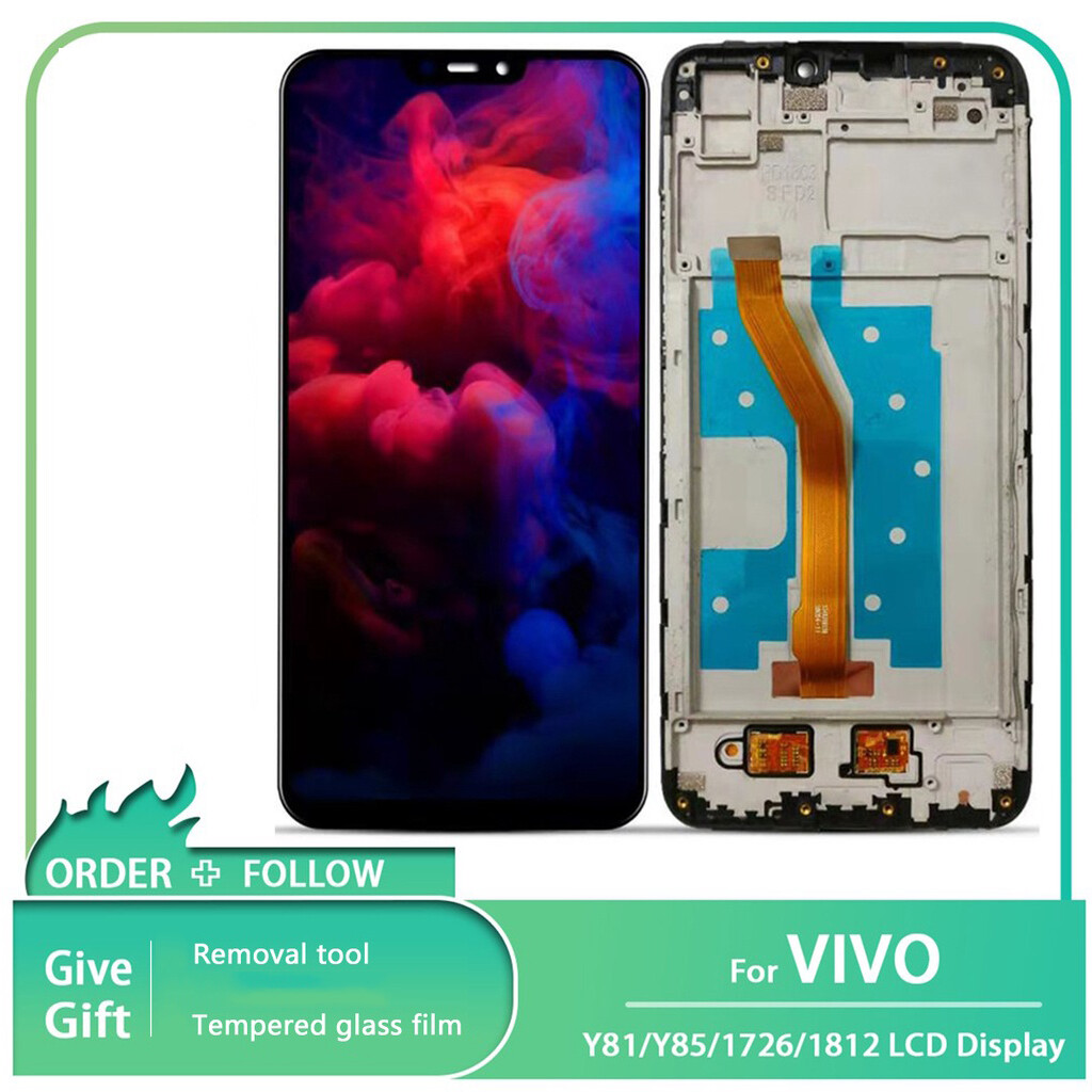 Màn hình hiển thị lcd cho vivo y81/y85/y83 cụm bộ số hóa cảm ứng cho vivo y81i/6.22/v1732 1812 inch thay thế bằng khung
