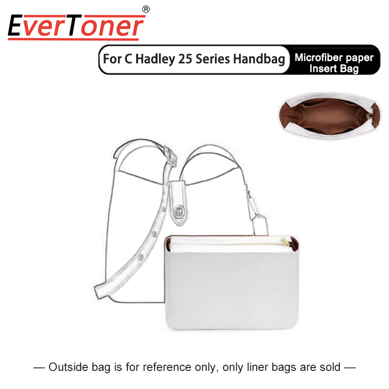EverToner Microfiber paper Insert Bag Fits For C Hadley25 Bag Makeup Bag Support Travel Portable Insert Purse Organizer ราคา 852 บาท*ส่งฟรี