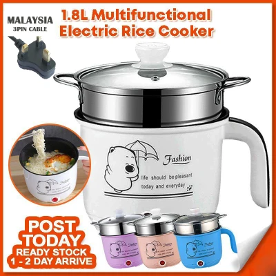 1.8L Multifunctional Non Sticky Mini Electric Cooker Rice Cooker Non-Stick Pot (2)