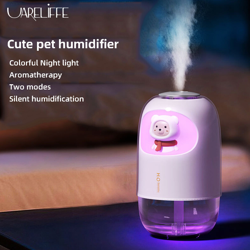 Uareliffe Portable Humidifier Cute Desktop Air Humidifier With Colorful
