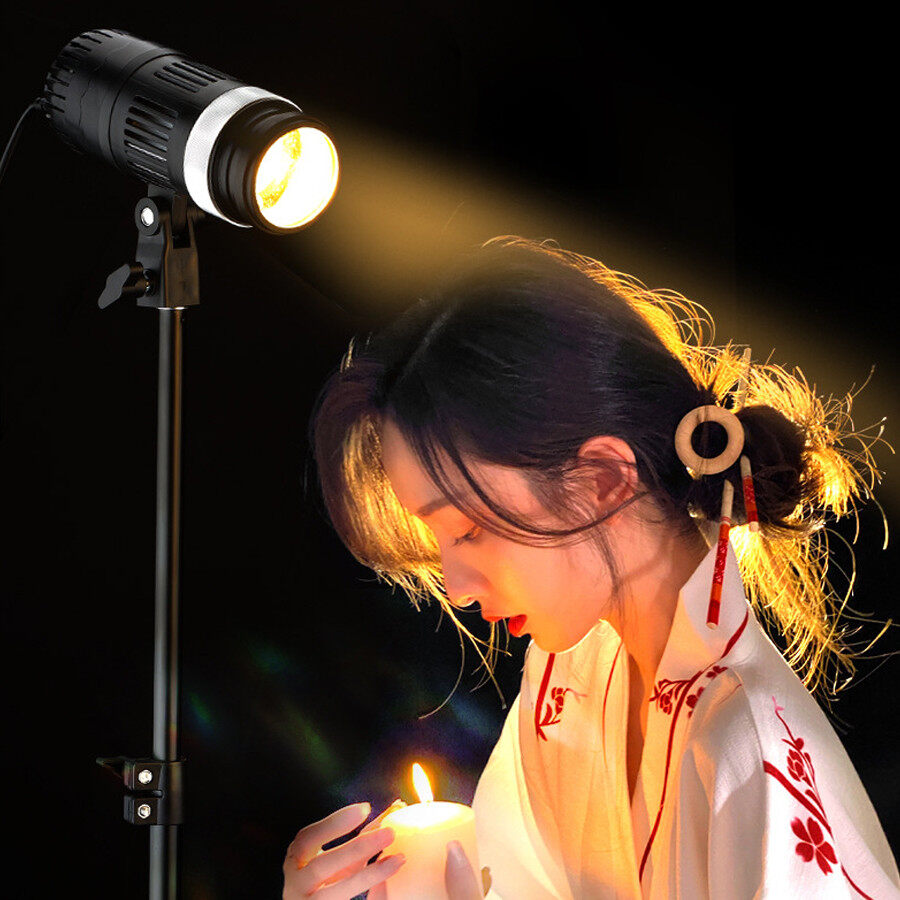 Tenwish cob led độ sáng đèn quay video phòng chụp liên tục khuôn có thể điều chỉnh để chụp ảnh phát trực tiếp chân dung sản phẩm