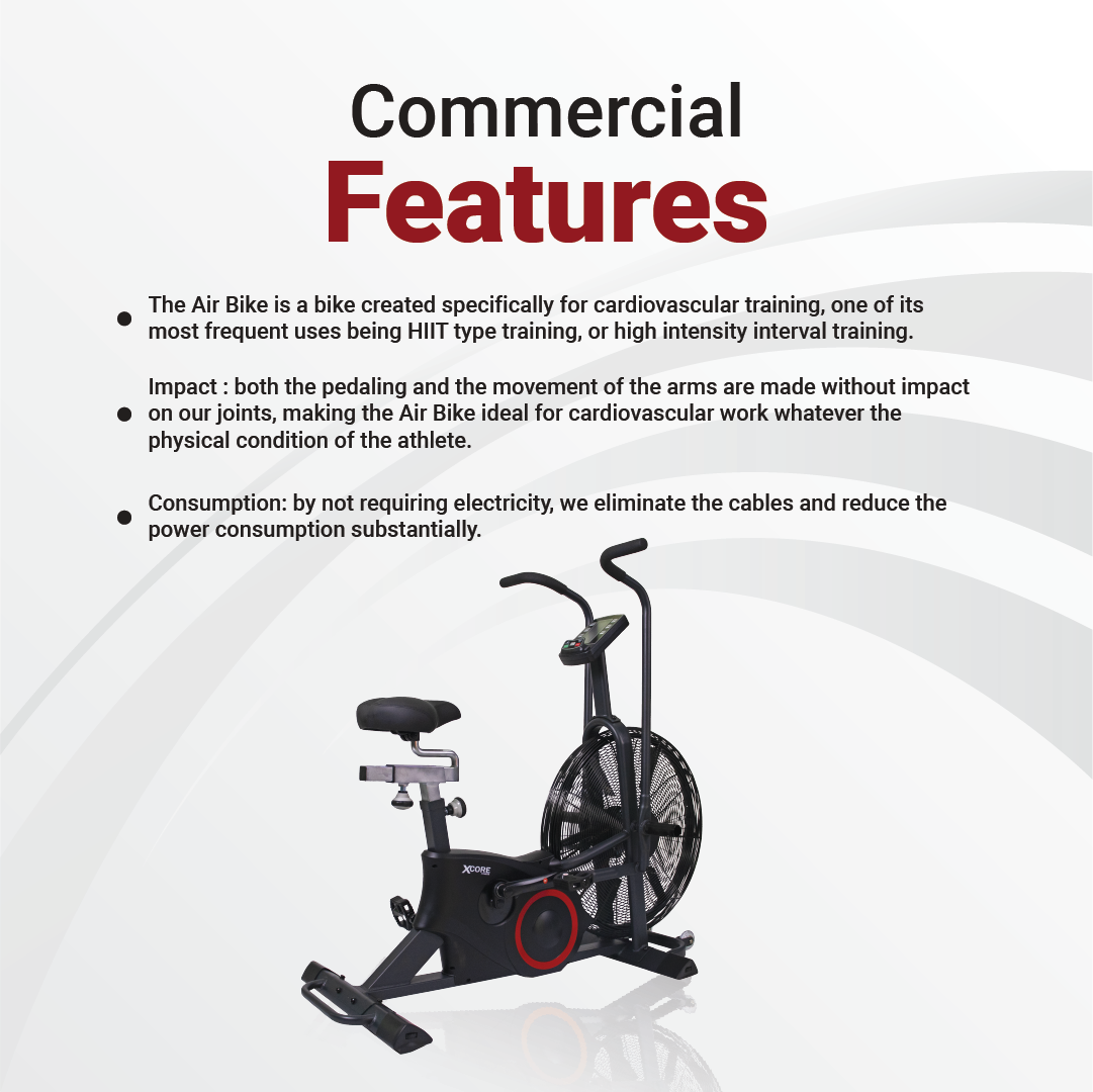 Commercial Air Bike XC8207 Dual Action Stationary Bikes Adjustable