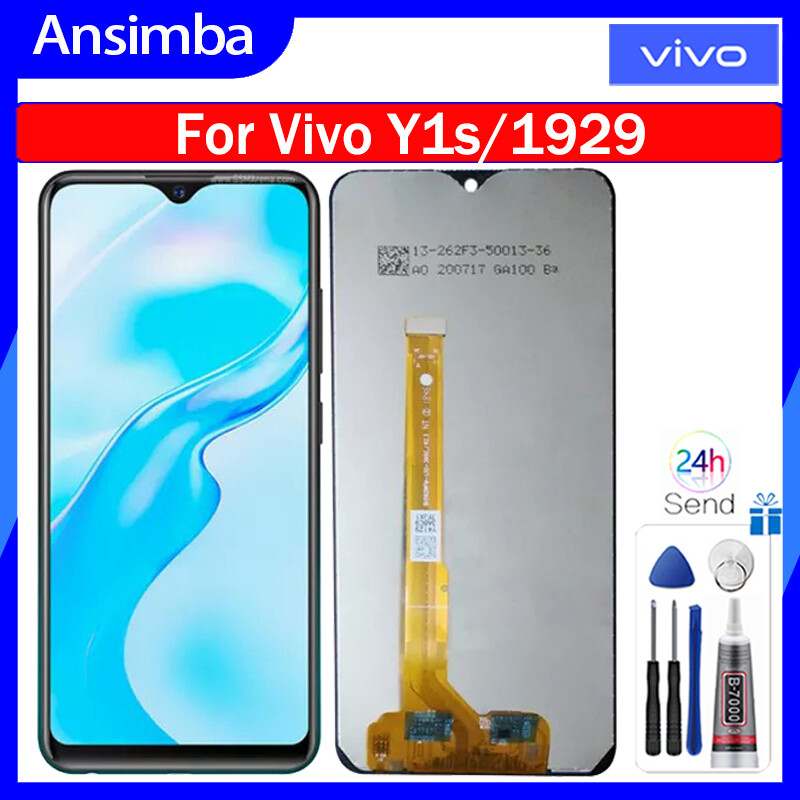 Ansimba ban đầu 6.22 inch màn hình hiển thị LCD cho Vivo y1s/1929 màn hình cảm ứng LCD bộ phận lắp ráp cho Bộ số hóa cho Vivo y1s 1929 thay thế màn hình LCD