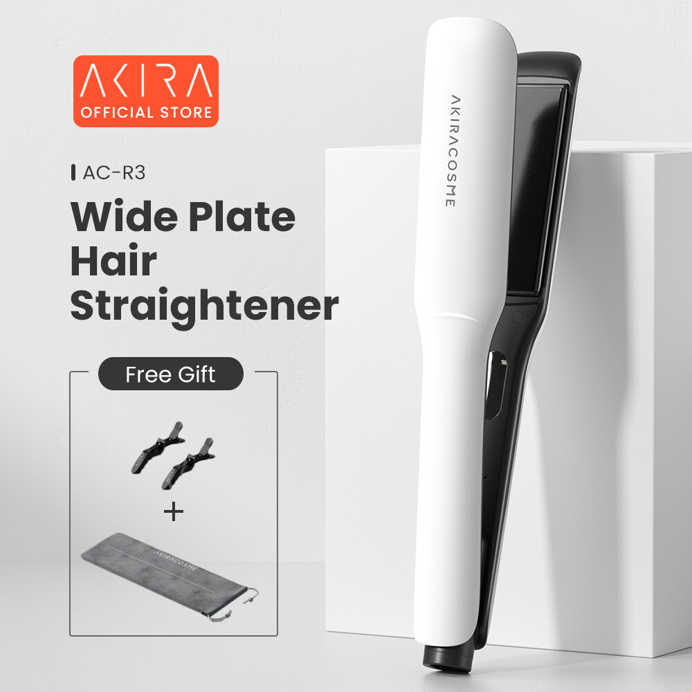 Nhật Bản Akira Máy ép tóc Rộng Máy ép tóc tấm Máy ép tóc Curler ion âm Thẳng Chuyên Nghiệp Máy duỗi Cho tạo kiểu tóc