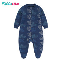 Kiddiezoom 100% Cotton Baby Long Sleeve Romper Newborn Clothes Full Print Zipper 0-12 Months