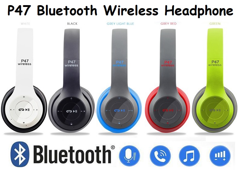 Casque Bluetooth P47 Extra Bass Casque sans fil avec micro_voghion.com