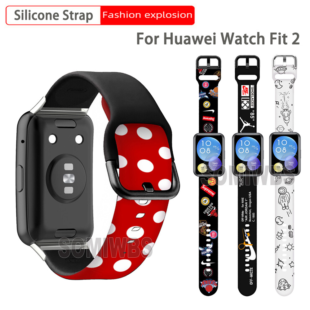 Dây đeo silicon cho huawei watch fit 2 dây đeo đồng hồ bền chống nước cho huawei watch fit