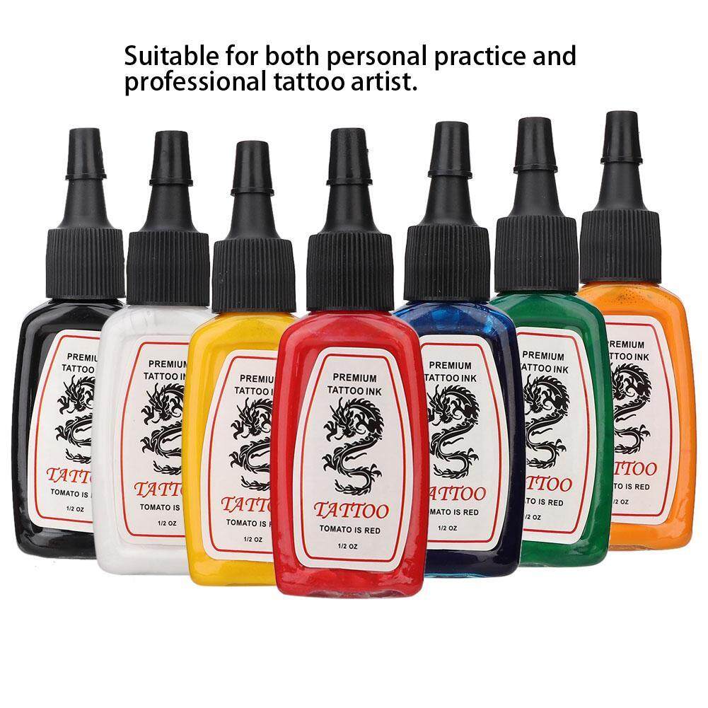 Mực xăm màu xanh dương dung tích 15ml bền màu và lâu trôi - INTL