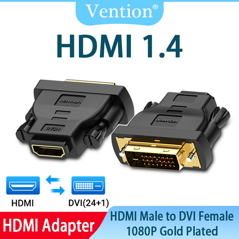 Vention bộ chuyển đổi cáp quang dvi sang bộ chuyển đổi hdmi dua arah dvi d 24 + 1 đầu hmdi đực cho cáp hdmi ke dvi 1080p pc ps3 máy chiếu hdtv dvi sang đầu chuyển hdmi