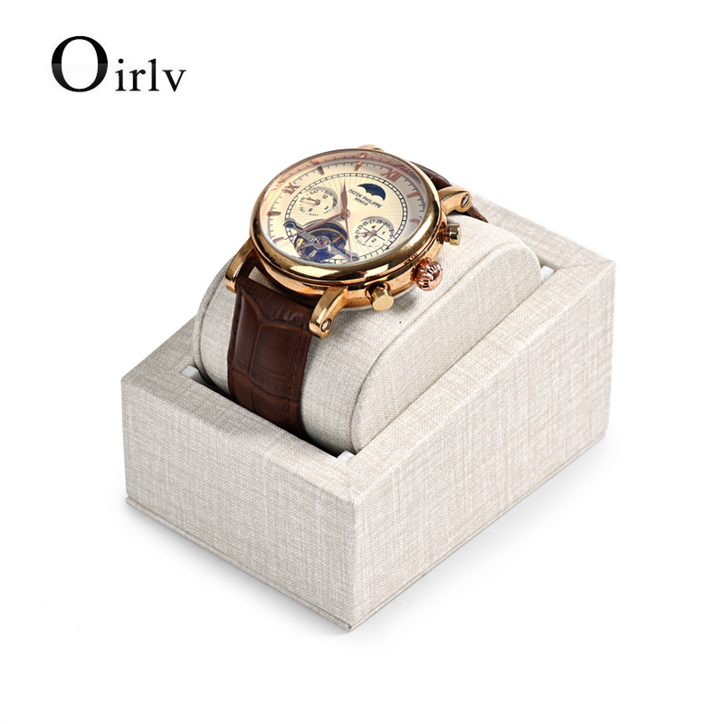 Oirlv giá sắp xếp đồng hồ giá để đồ kèm gối giá đỡ đồng hồ đeo tay giá trưng bày cửa hàng pu090