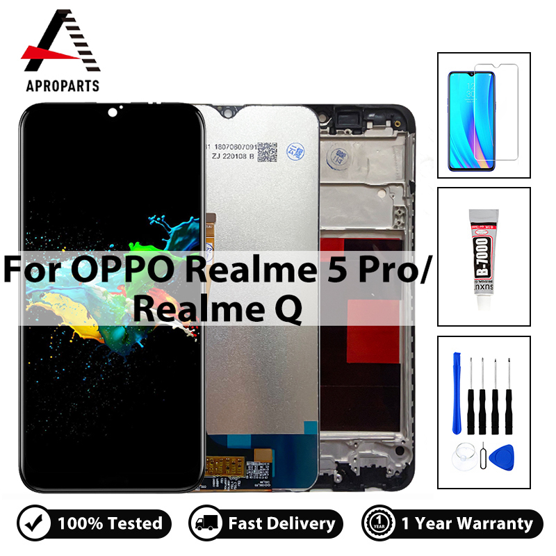 Top Quality For OPPO Realme 5 Pro Realme Q RMX1971 RMX1973 LCD