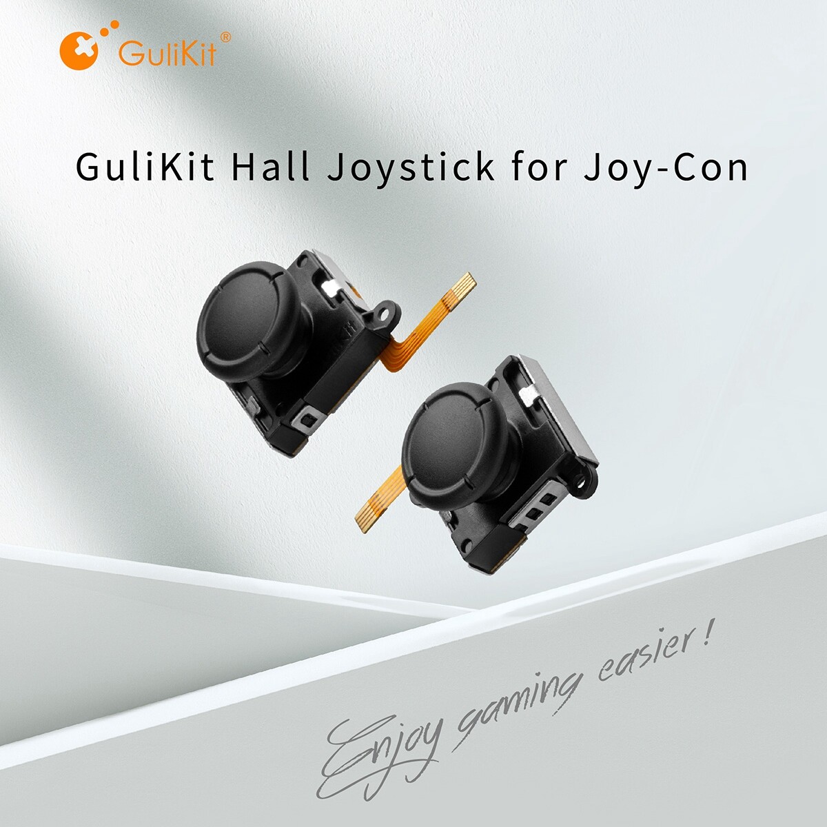 Original GuliKit Hall Joystick for Joy-Con NS40 AKNES Nintendo Switch/Switch OLED/Switch Lite Joycon Controller Gamepad Grip No Drift Rocker Cap Replacement Cap Accessories