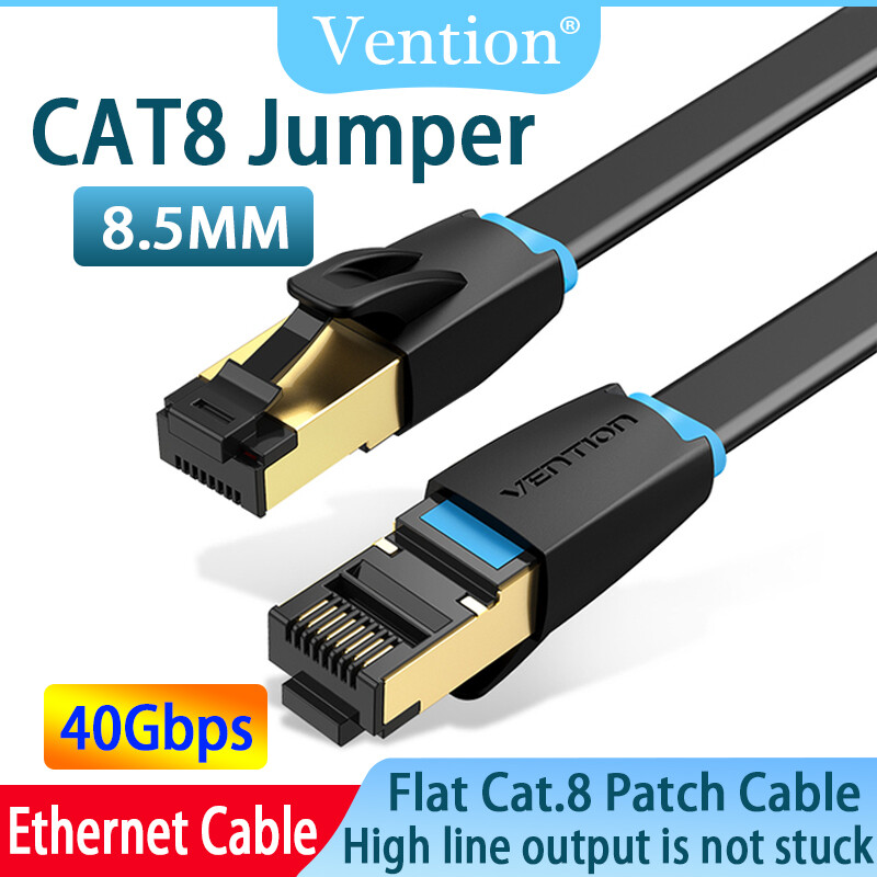 Can lan cáp cat8 ethernet phẳng cáp internet cáp sstp 40gbps siêu tốc độ rj45 kết nối mạng cáp mạ vàng cho router modem máy tính mèo 8 lan cáp
