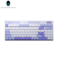 Thunderobot K96 Low-profile Wireless Mechanical Keyboard Wired 2.4G  Bluetooth Wireless Gaming Keyboard PBT Keycaps Dedicated Marco Keys Multi-function Roller Red Switch