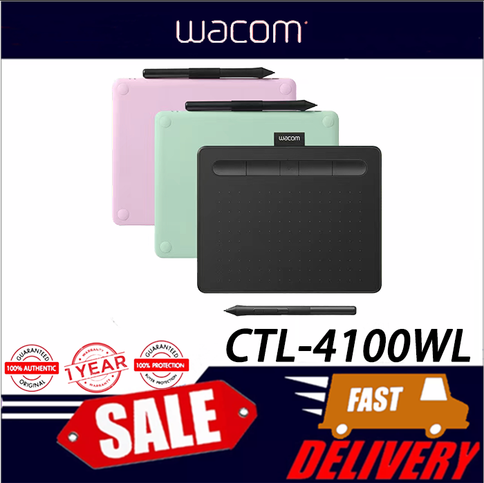 Wacom Intuos CLT-4100WL Wireless Bluetooth Digital Board, Hand Drawing Board, Drawing And Handwriting Board Design, Compatible With Android Phones, Supporting Mainstream Systems Such As Windows/MAC/OS ราคา 3,790 บาท*ส่งฟรี