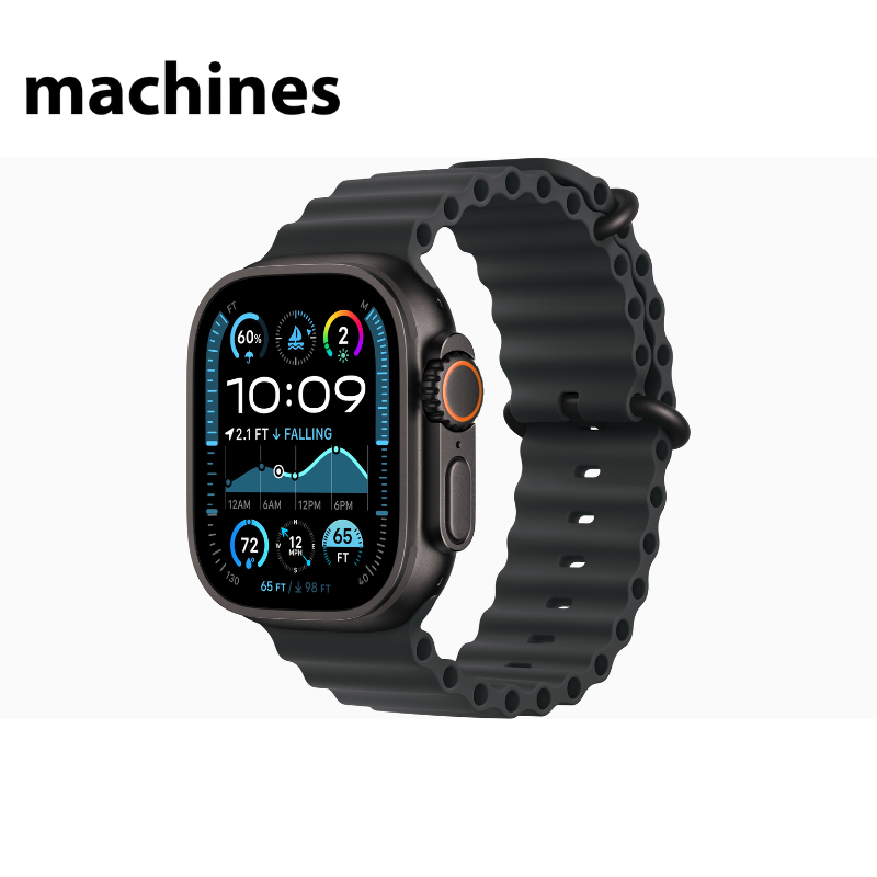 2024 Apple Watch Ultra 2 (GPS + Cellular) 49mm Titanium Case with Ocean Band