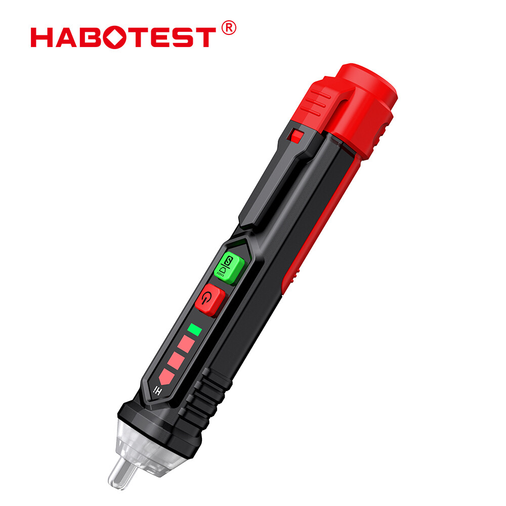 Habotest ht90 máy kiểm tra điện áp ac 12v~1000v 60hz ncv bút kiểm tra thông minh độ nhạy kép bút kiểm tra không tiếp xúc công cụ kiểm tra điện