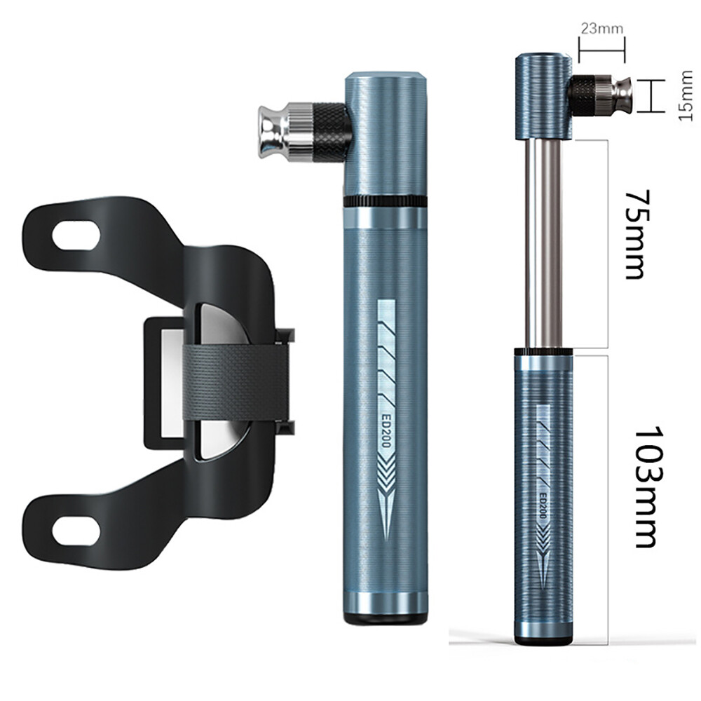 Bơm di động xe đạp leo núi đường trường bơm khí hợp kim nhôm thông dụng van 160psi pháp/mỹ bơm bóng rổ và xe đạp siêu nhẹ phụ kiện đạp xe