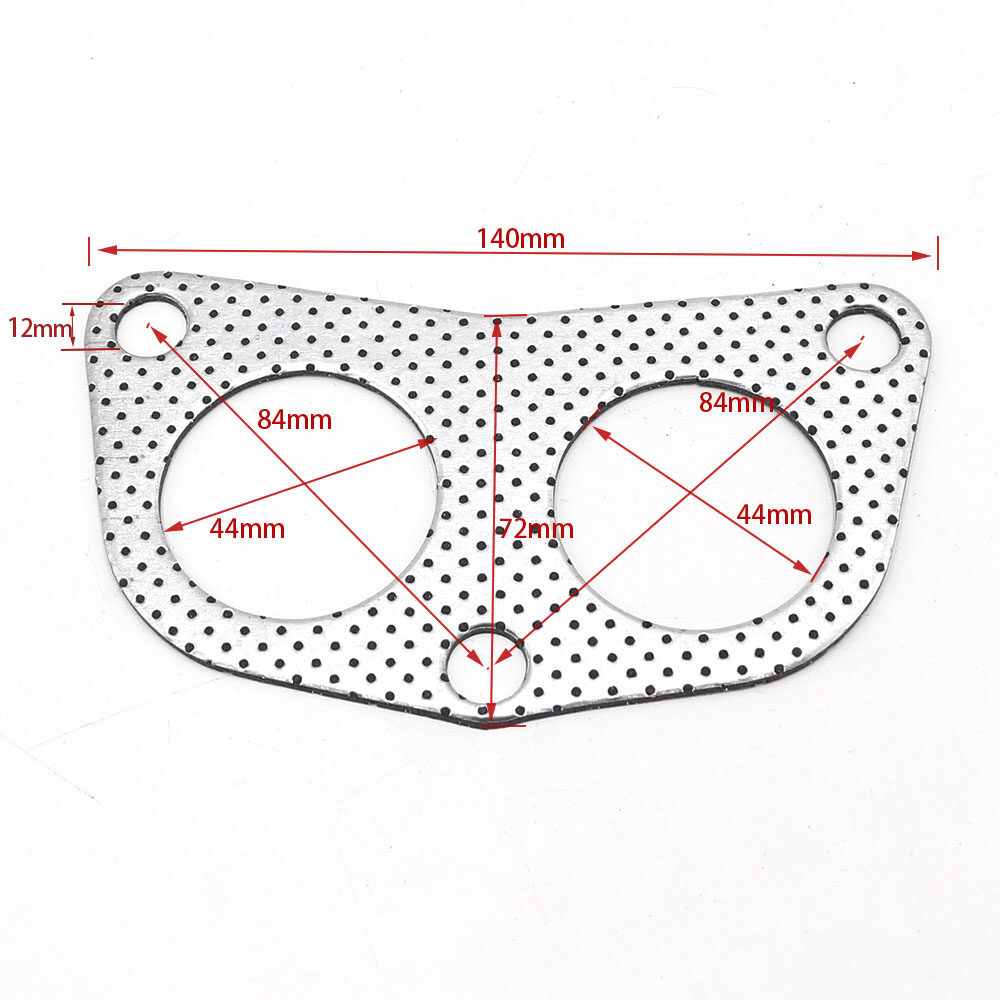Details about   Fit For Honda D15-B18 Exhaust Header Downpipe Collector Flange Gasket 3 Bolt A2