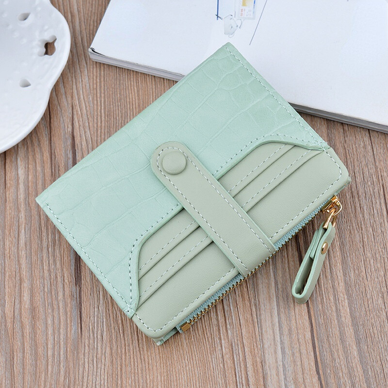 Ví cầm tay vân da Cá Sấu Mini, ví đựng thẻ tín dụng ngắn, Hộp đựng thẻ nữ & Ví đựng xu