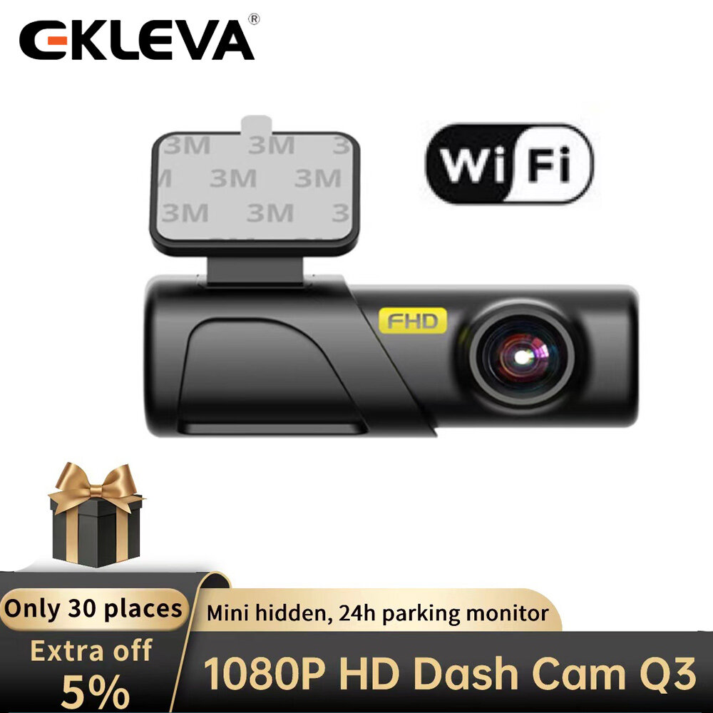 EKLEVA Camera Hành Trình 1080P Cho Camera Hành Trình Camera Ô Tô Wifi Dvr