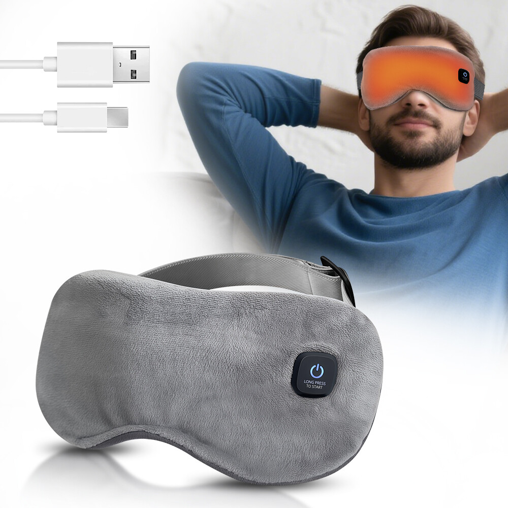 Nóng Mặt nạ mắt ấm mắt nén mặt nạ cho khô mắt USB Điện mắt Đệm sưởi ấm 3 nhiệt độ nóng nén thông minh Thời gian mặt nạ dùng khi ngủ cho mắt Relief ánh sáng ngăn chặn Mặt nạ mắt sưởi ấm