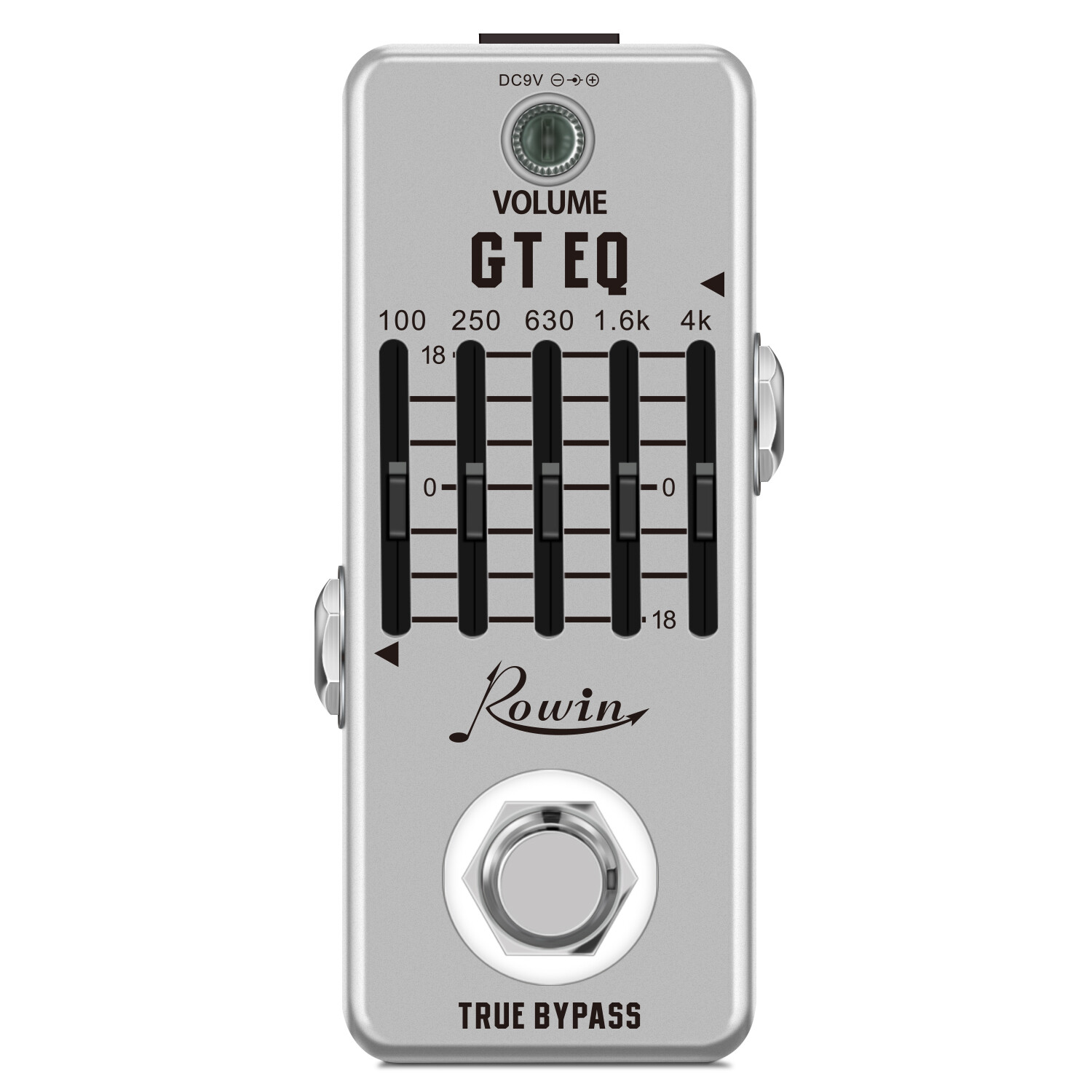 Rowin LEF-317A Guitar Equalizer Pedal 5-band tham số EQ bàn đạp hiệu ứng guitar tần số bù ± 18DB phạm vi cho kích thước nhỏ
