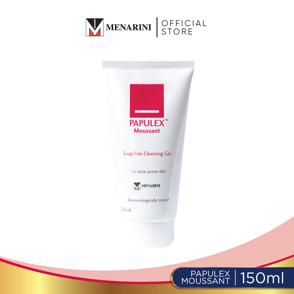 Gambar Papulex Moussant Soap Free Cleansing Gel 150ml   For Acne prone skin
