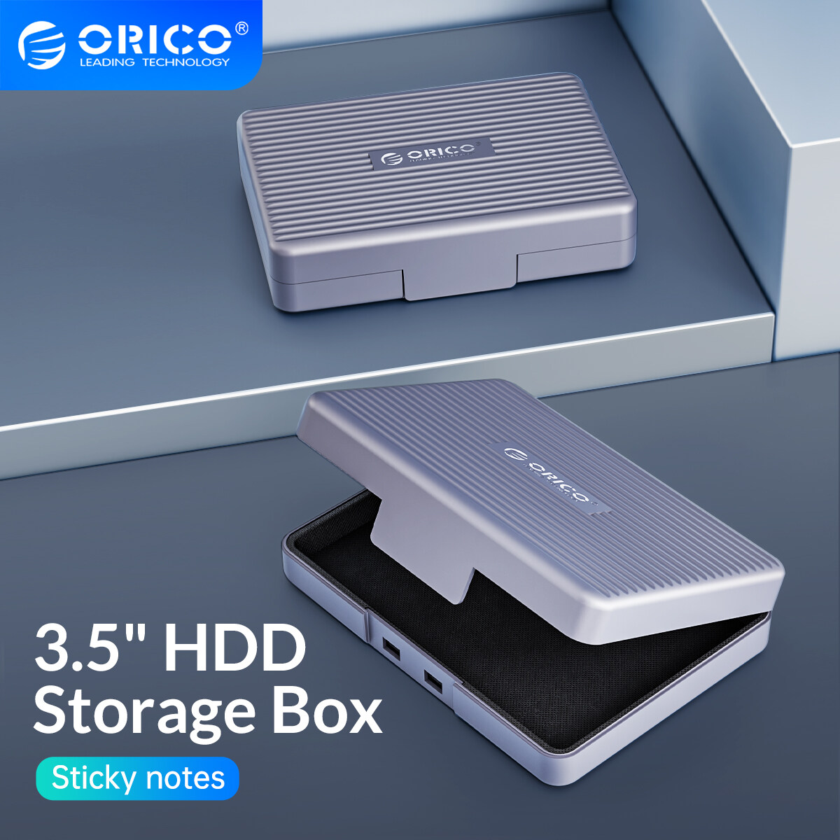 ORICO 5Pcs 3.5 Inch HDD Protection Box Waterproof 3.5 HDD Storage Box Multi