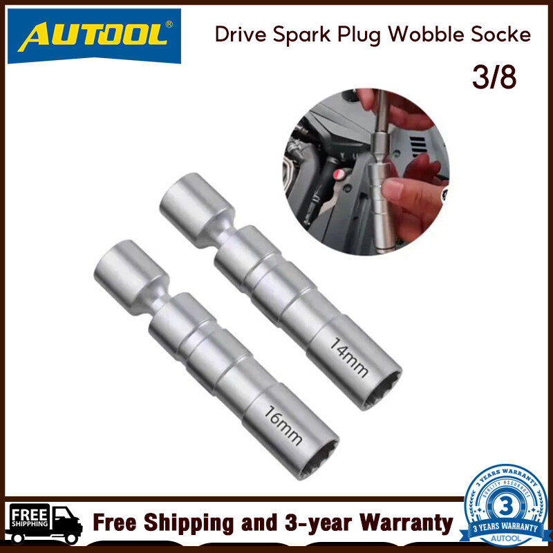 AUTOOL Drive Spark Plug Wobble Socket , Detachable Spark Plug Ball