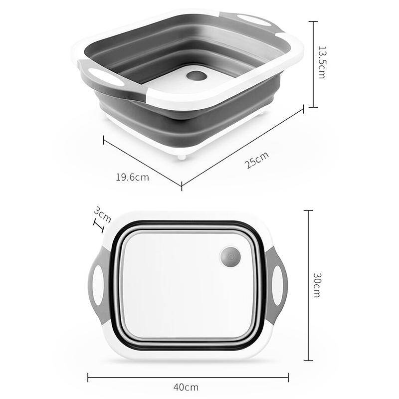 Gambar Food Strainers Collapsible Fruits Drainer Basket Vegetable Sink Basket