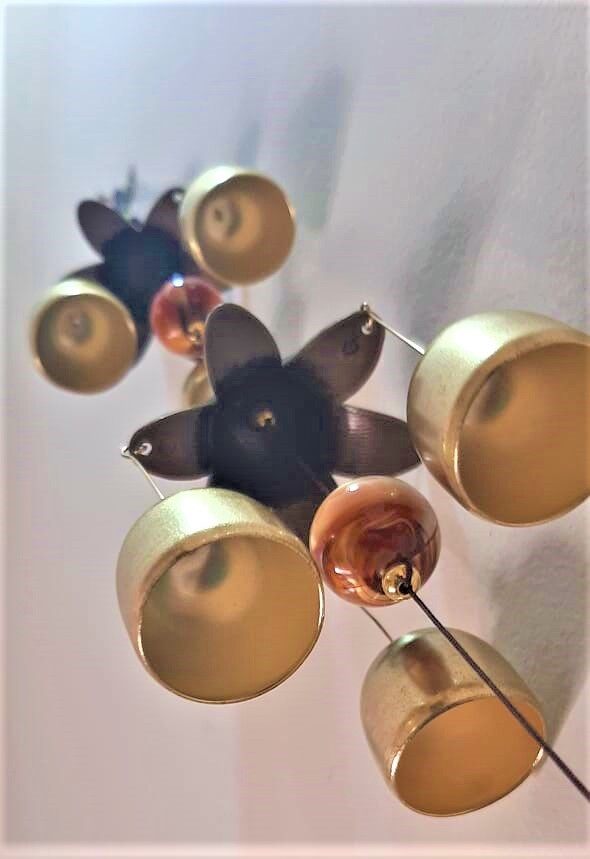 Wind Chime 3d Rotating Fengshui Windbell Metal Vintage Hanging