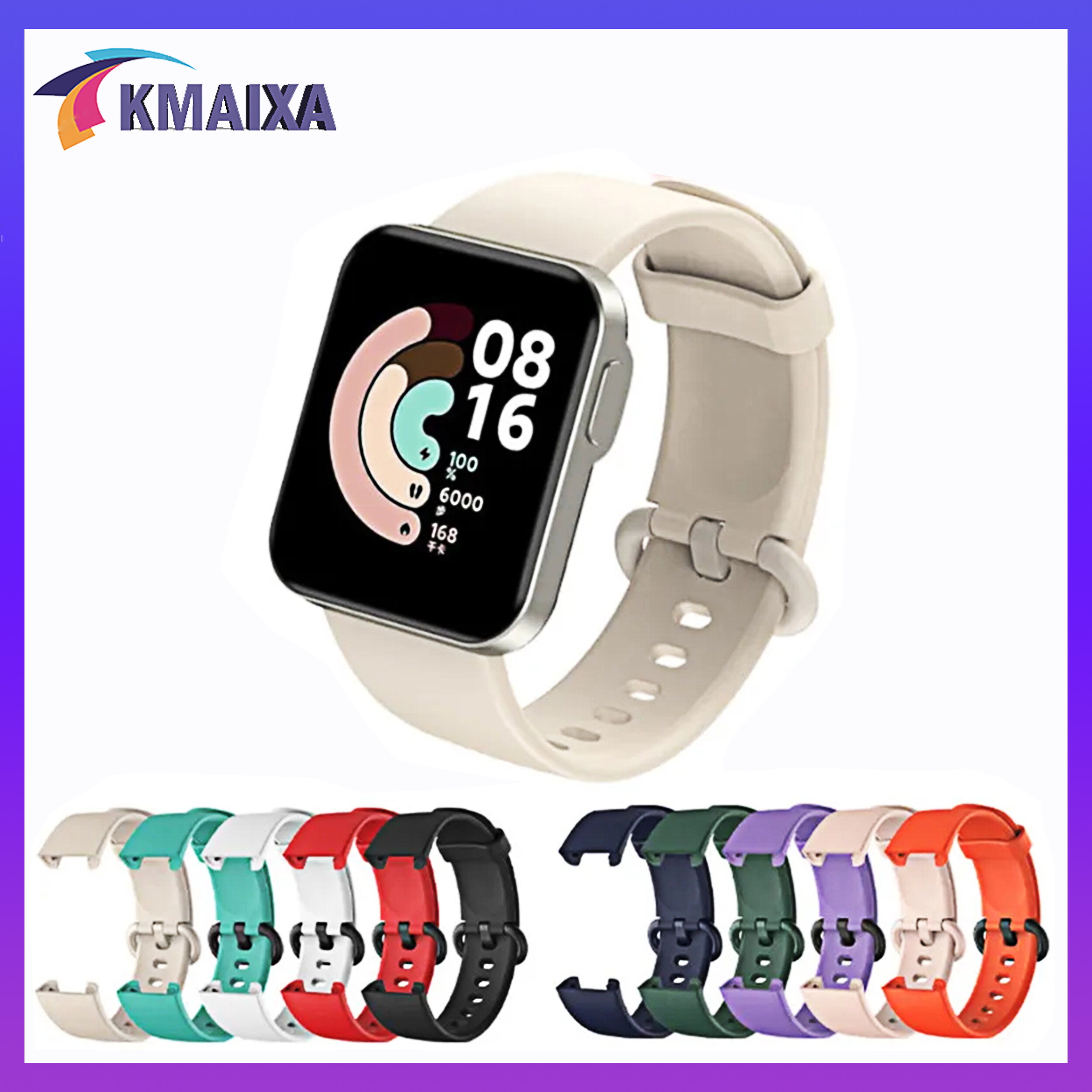 Strap for Redmi Watch 2 Lite Women Men Xiaomi Smartwatch Mi Watch Lite Silicone Strap Xiaomi Watch Waterproof and Durable Sport Band