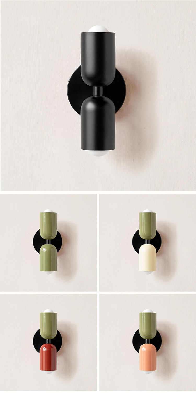 Applique murale led nordique macaron lampe décorative intérieur_voghion.com