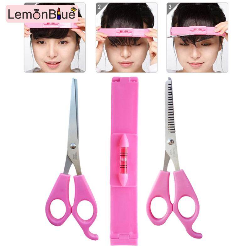 Gambar [RAYA SALE] LemonBlue 3 Pcs Hair Tools Bangs Hair Clip Trimmer Clipper Hand Cut Bangs Cutter Tool