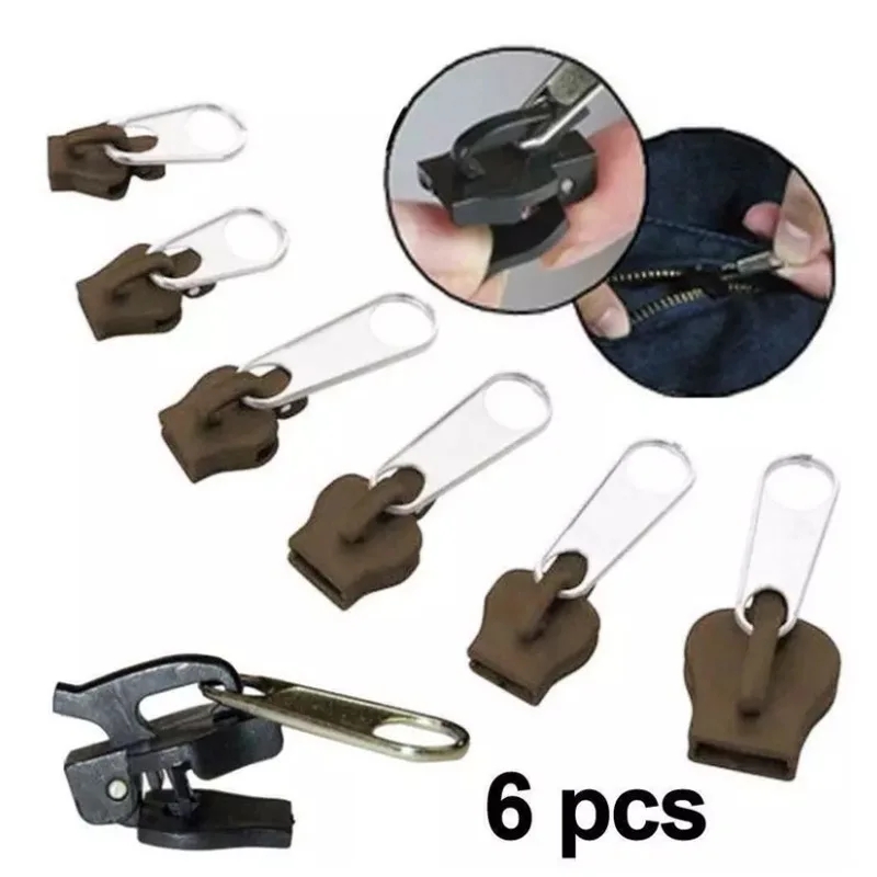 6pcs Zipper Large Medium And Small Sizes for Clothing Zipper Replacement and Repair Sewing Supplies Zipper Repair