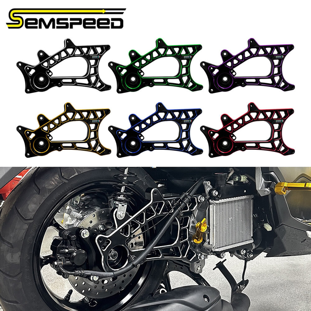 SEMSPEED Motorcycle CNC Rear Swing Arm Axle Wheel Sprocket Mount Swingarm Bracket For Yamaha NMAX 155 125 V2 V3 2020-2025 ราคา 6,775 บาท*ส่งฟรี