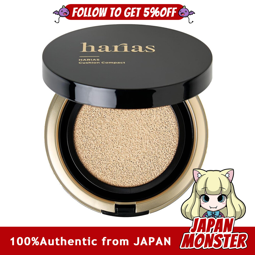 Harias Cushion Compact Cushion Foundation SPF50+ Niacinamide Foundation Popular Ranking High Coverage Beige Japan