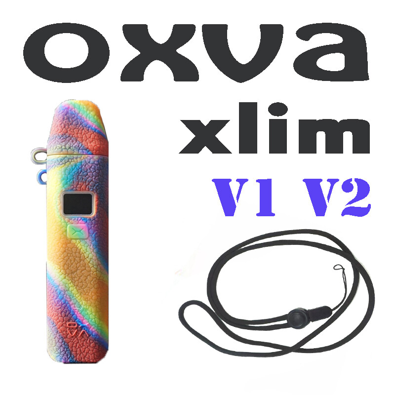 【OXVA Xlim V2 】vỏ Silicon Kết Cấu Cho Oxva Xlim V2 Pod Kit Vỏ Bọc Cao Su Mềm 25W 900Mah Với Dây Đeo 
