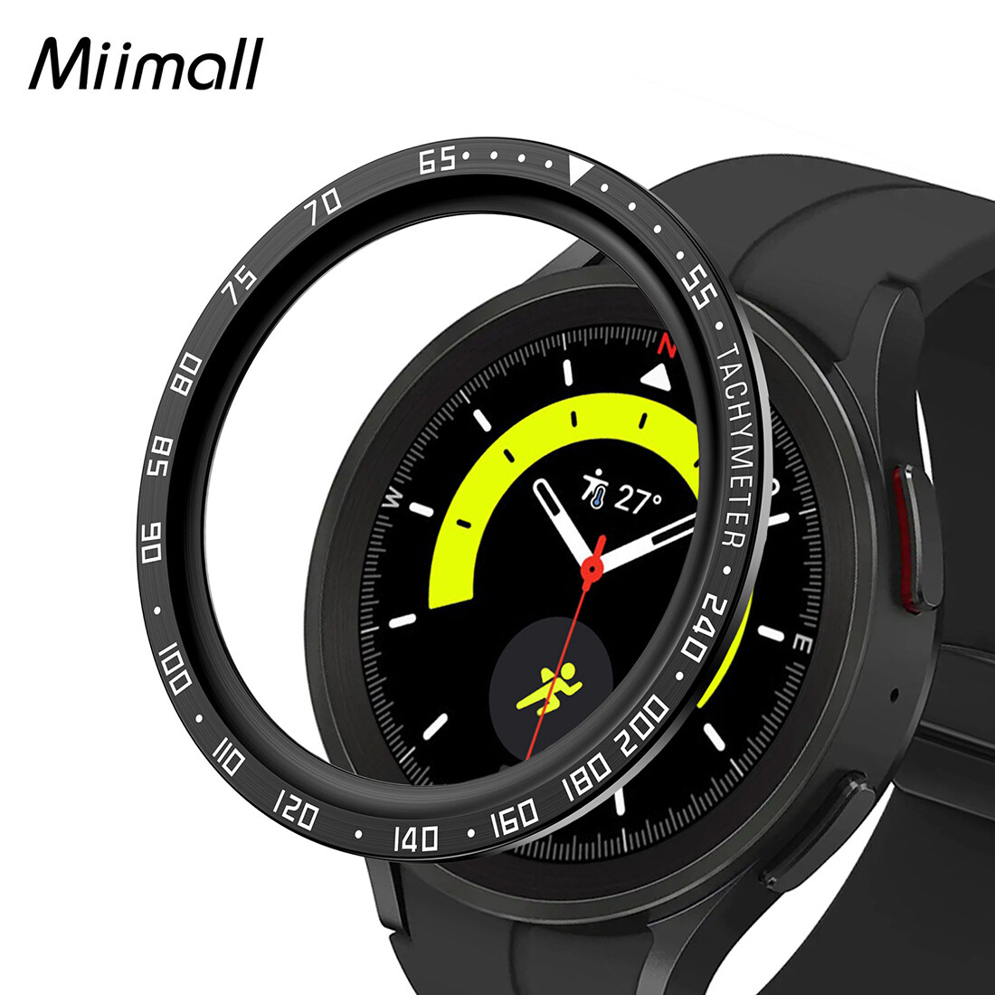 Miimall Compatible Samsung Galaxy Watch 5 Pro Metal Bezel Ring