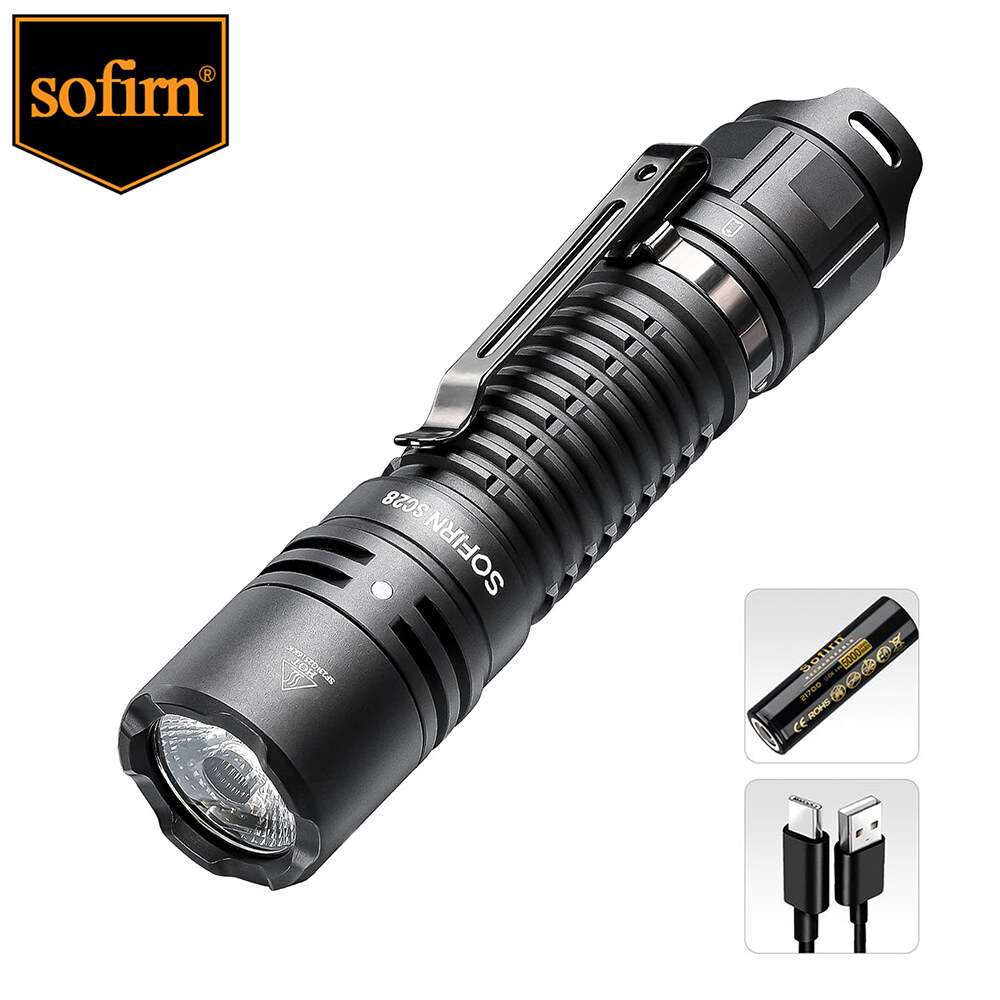 Sofirn Sc28 Mạnh Mẽ đèn pin chiến thuật XHp50D Hi Đèn pin Edc 2800 Lumens Độ Sáng 223M Phạm Vi 5000M
